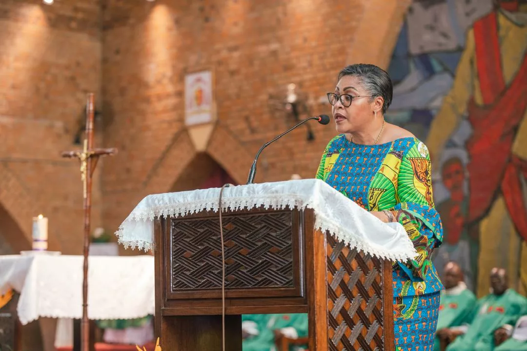 Le première Ministre Judith Suminwa à la cathédrale Notre-Dame de Lingwala