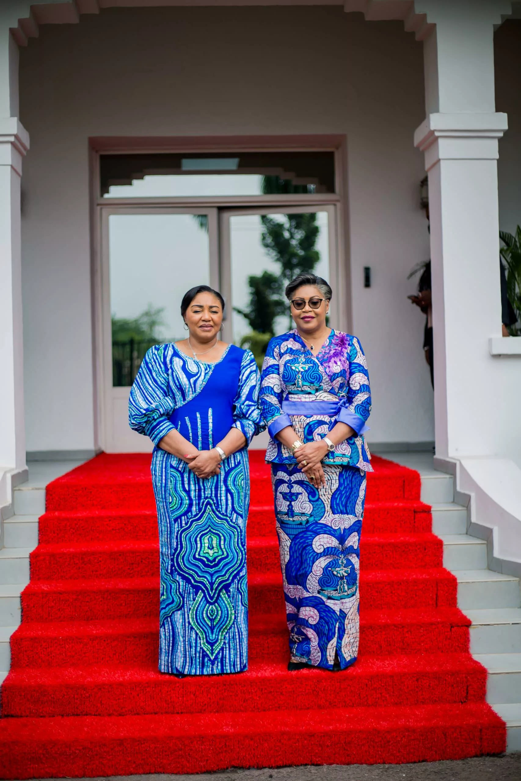 La Première Ministre Judith Suminwa et la première Dame Denise Nyakeru Tshisekedi à la primature