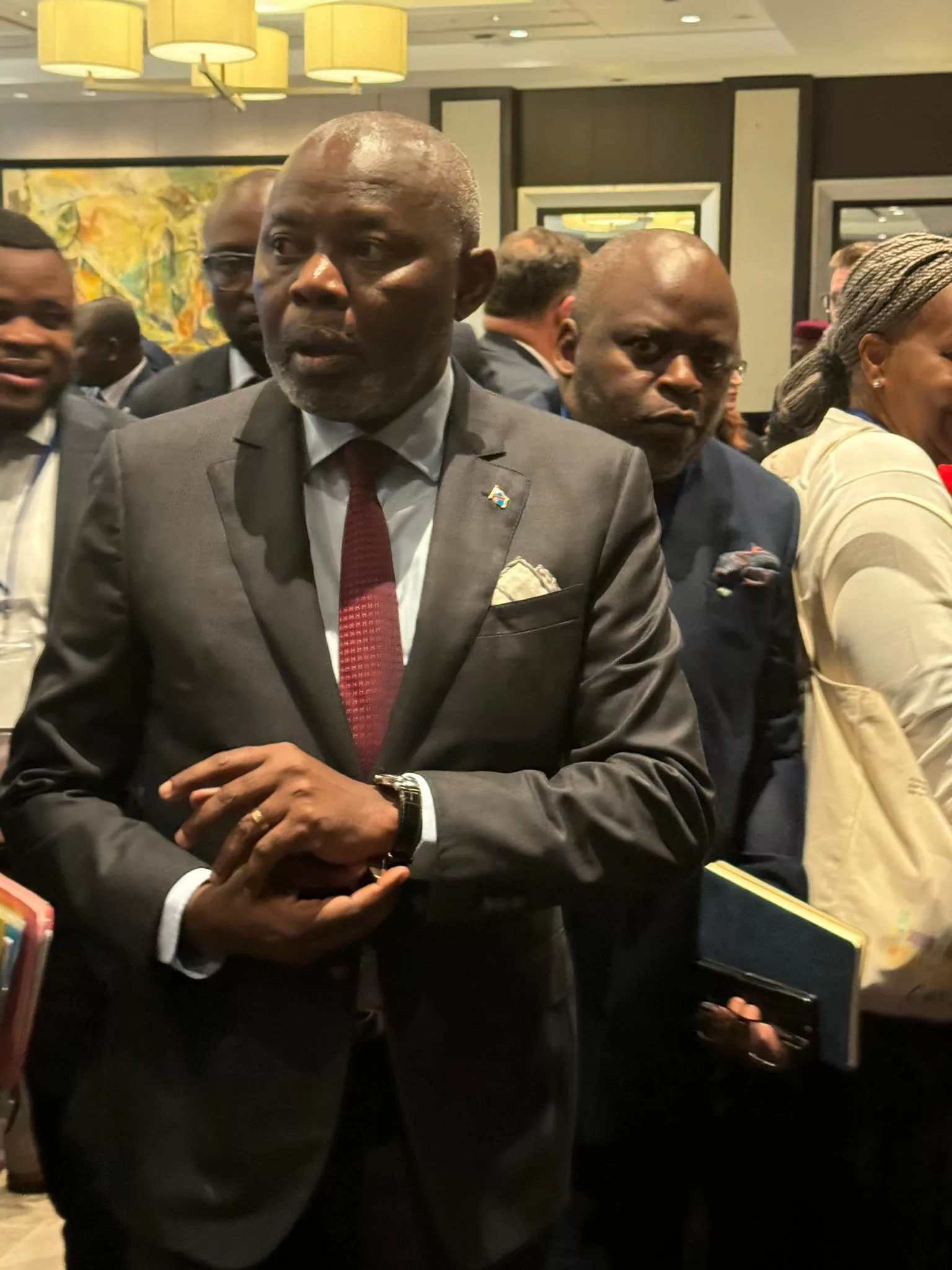 Le Président de l'Assemblée nationale de la RDC le Professeur Vital Kamerhe à la 49 session de l'Assemblée parlementaire francophone à Montréal