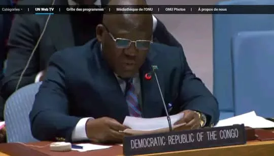 Zénon Mukongoy, représentant de la RDC au conseil de sécurité de l'ONU