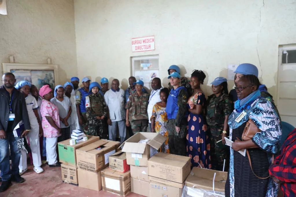 Un don des médicaments de la brigade d'intervention de la Monusco à l'hôpital général de Beni