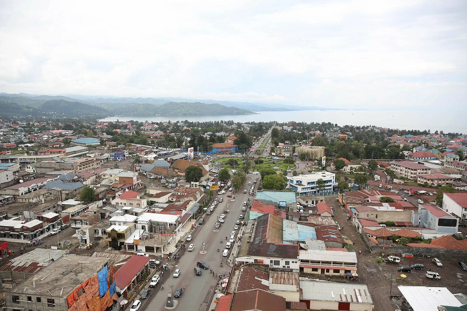 paysage de la ville de Goma/Nord-Kivu