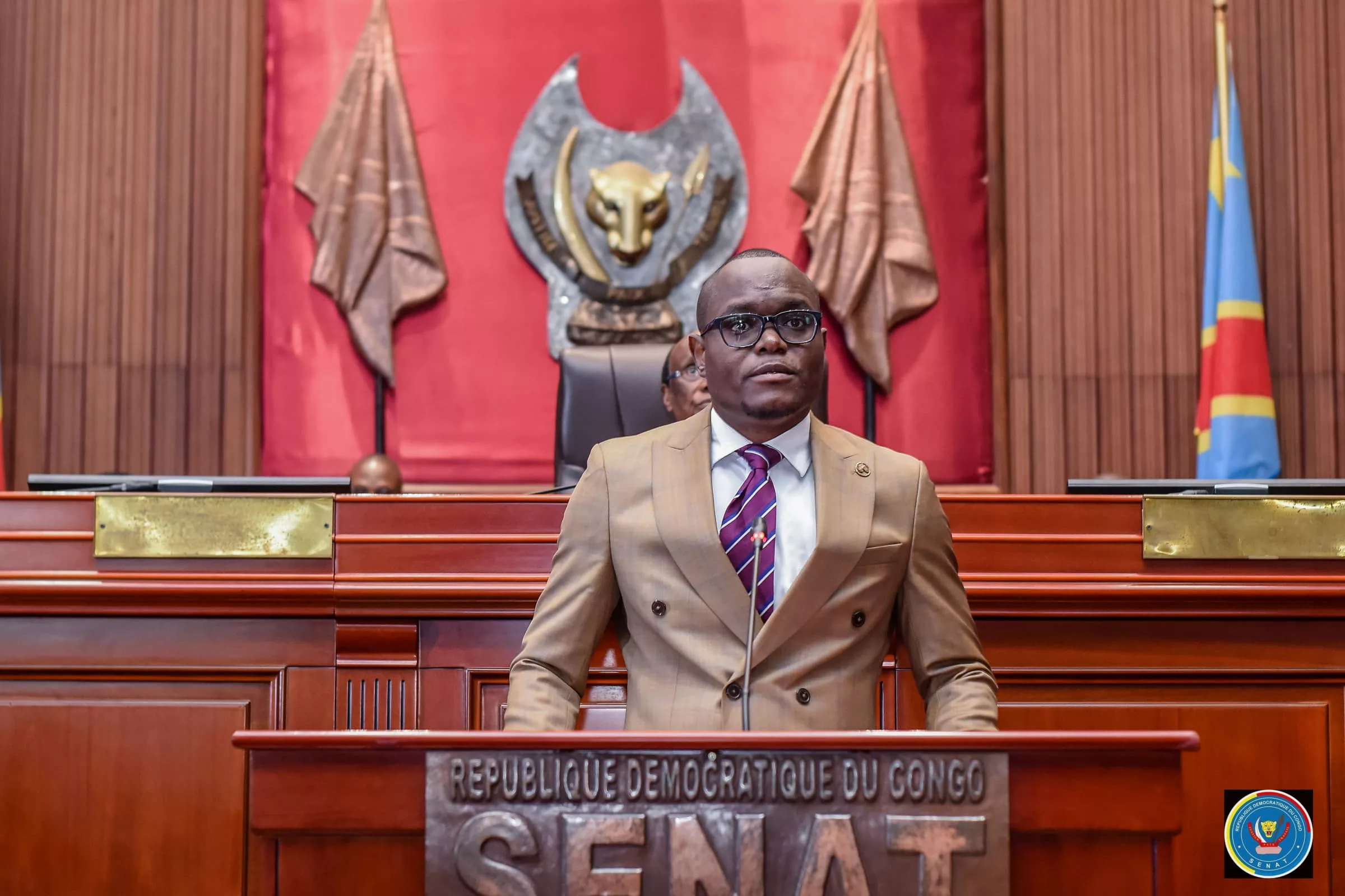 Ivan Kazadi Kankonde Secrétaire rapporteur du bureau d'âge du Sénat RDC