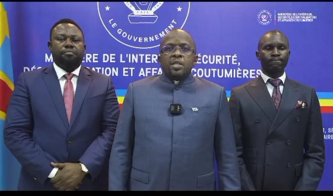 Jacquemain Shabani Vice premier ministre, ministre de l'intérieur, sécurité et affaires coutumières