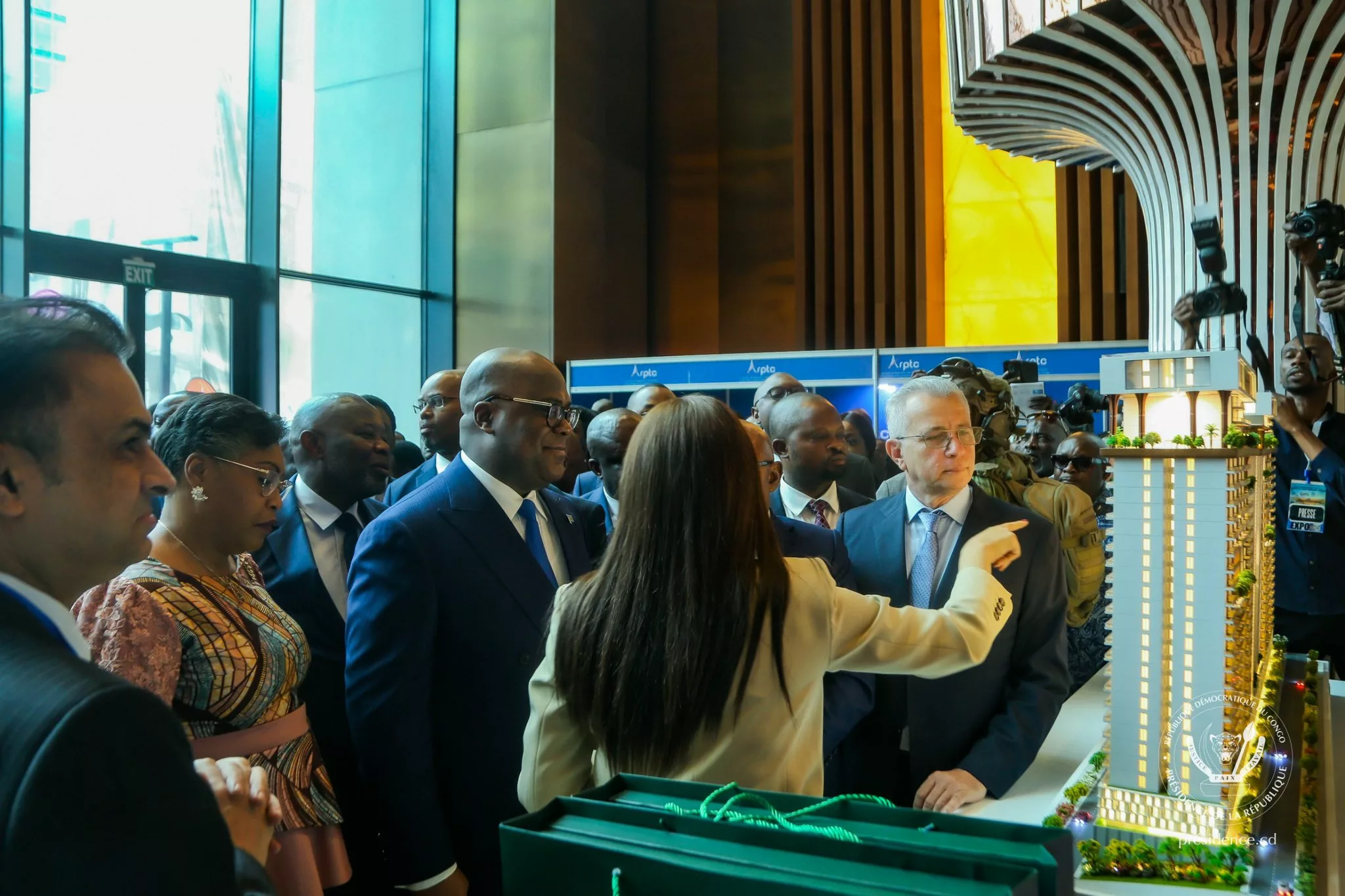 Félix Tshisekedi à l'Expo Béton 2024