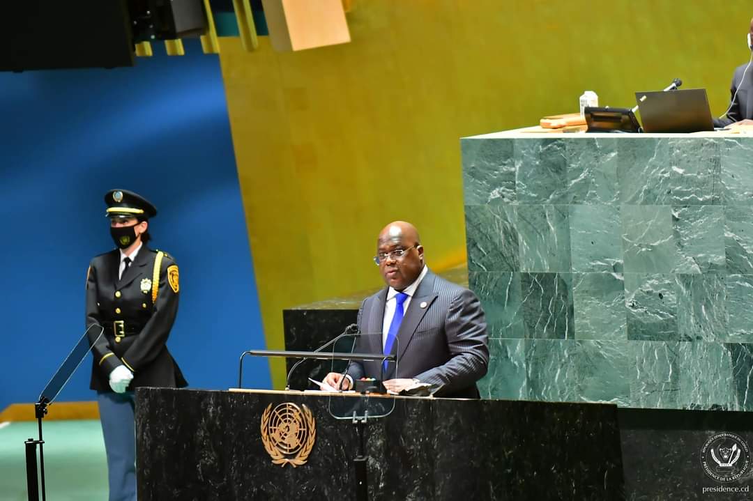 Le Président de la RDC Félix Tshisekedi s'exprimant à la 79 ème Assemblée générale des nations unies à New-York