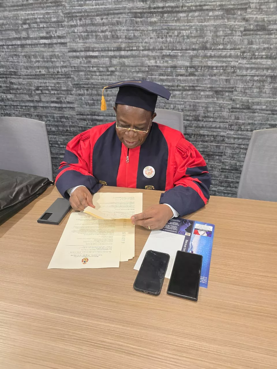 Le Professeur Modeste Bahati Lukwebo à l'université de Miami