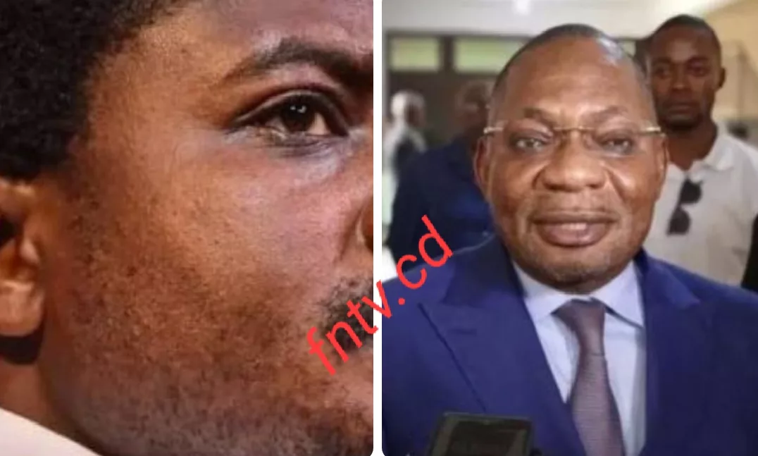 Le Ministre d'État, ministre de la Justice et garde des sceaux Me Constant Mutamba et le Procureur général près la cour de cassation Firmin Nvonde Mambu. Montage photo fntv.cd