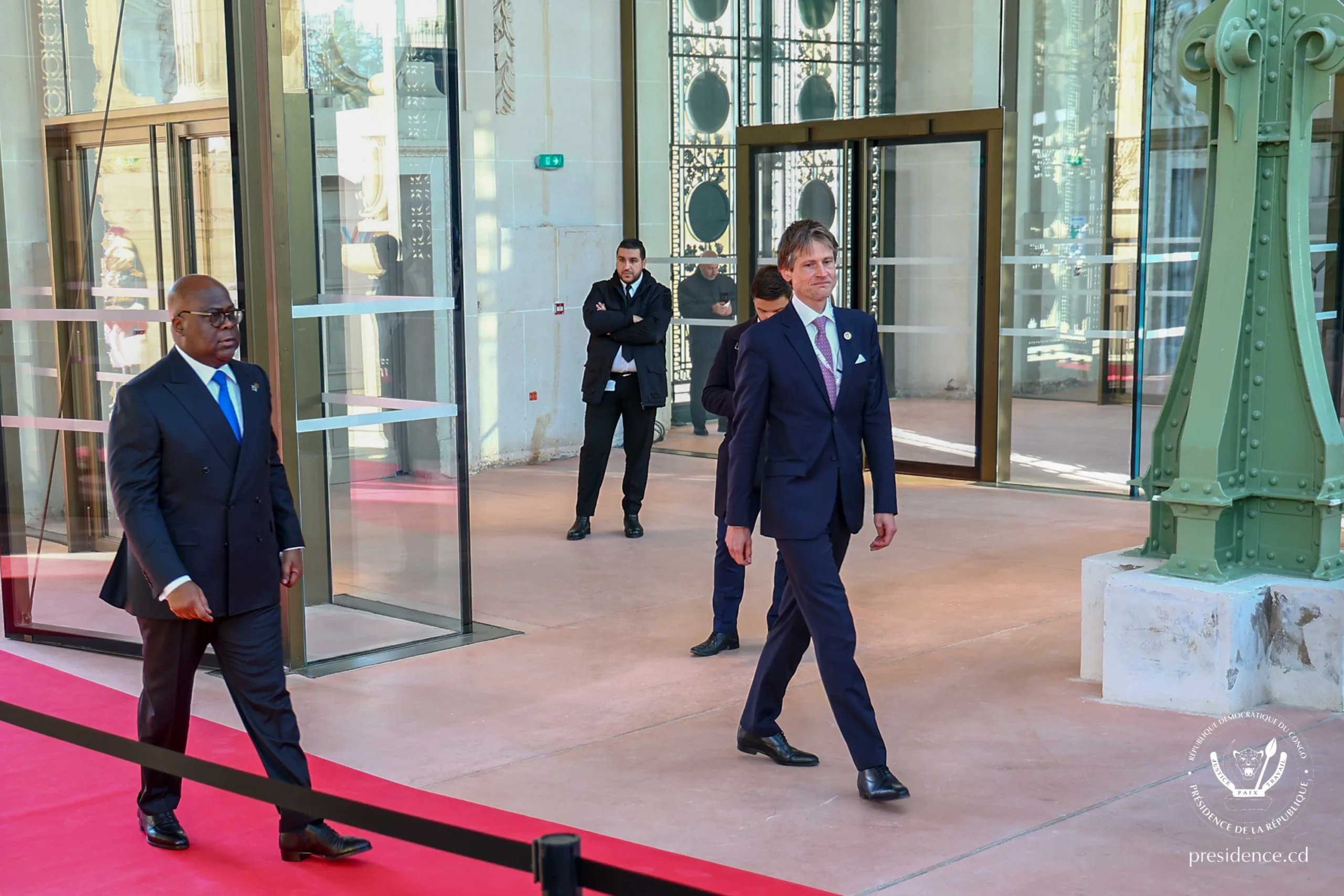 Le Président Félix Tshisekedi au Grand Palais à Paris en marge du XIX Sommet de la Francophonie.