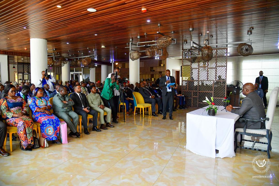 Le Président congolais Félix Tshisekedi et la notabilité de la province de la Tshopo