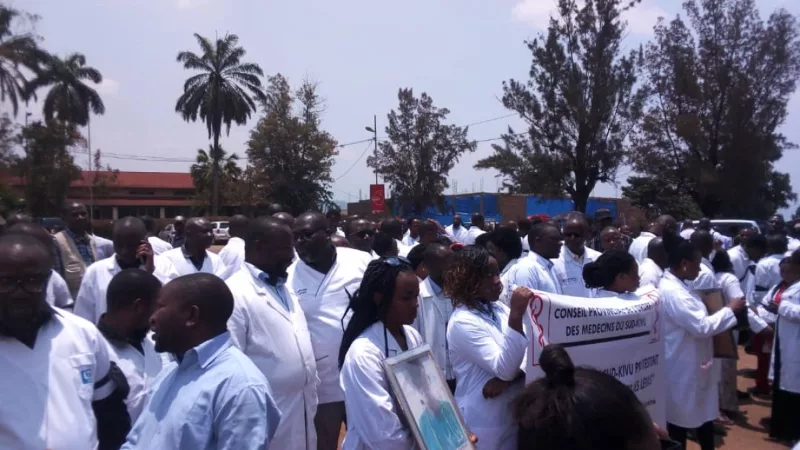 Les médecins de la RDC en mouvement de grève