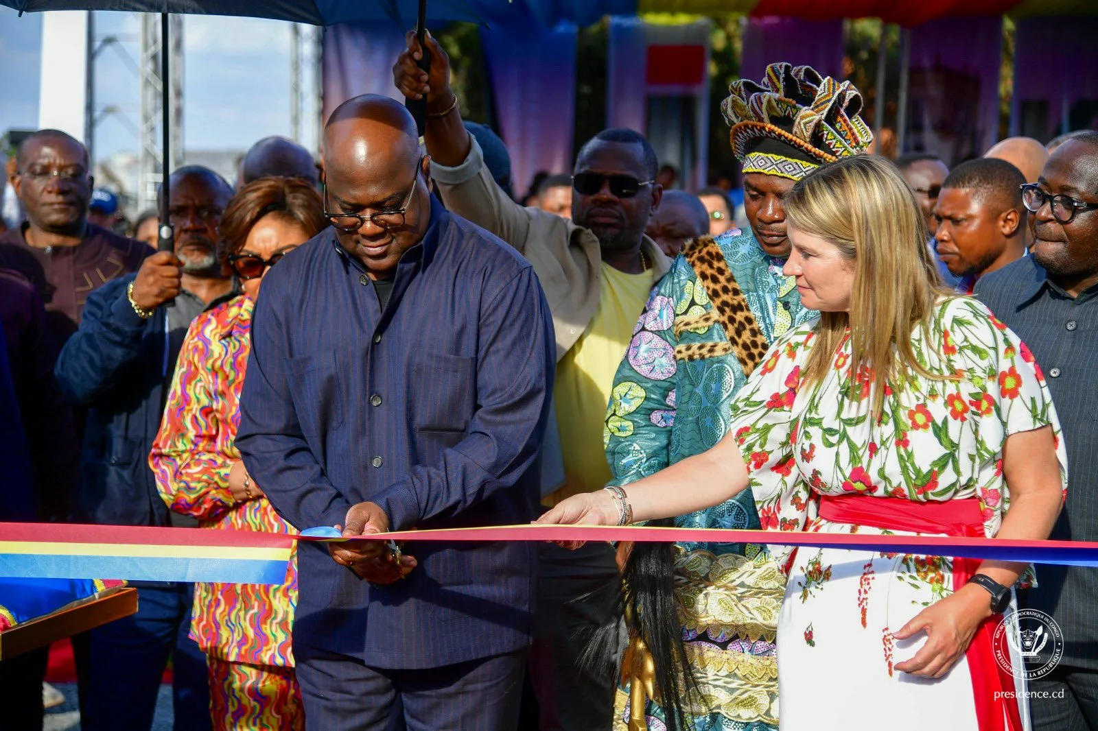 le Président Félix Tshisekedi inaugurant l'usine de la production du Zinc à la mine de KICO( Kipushi Corporation)