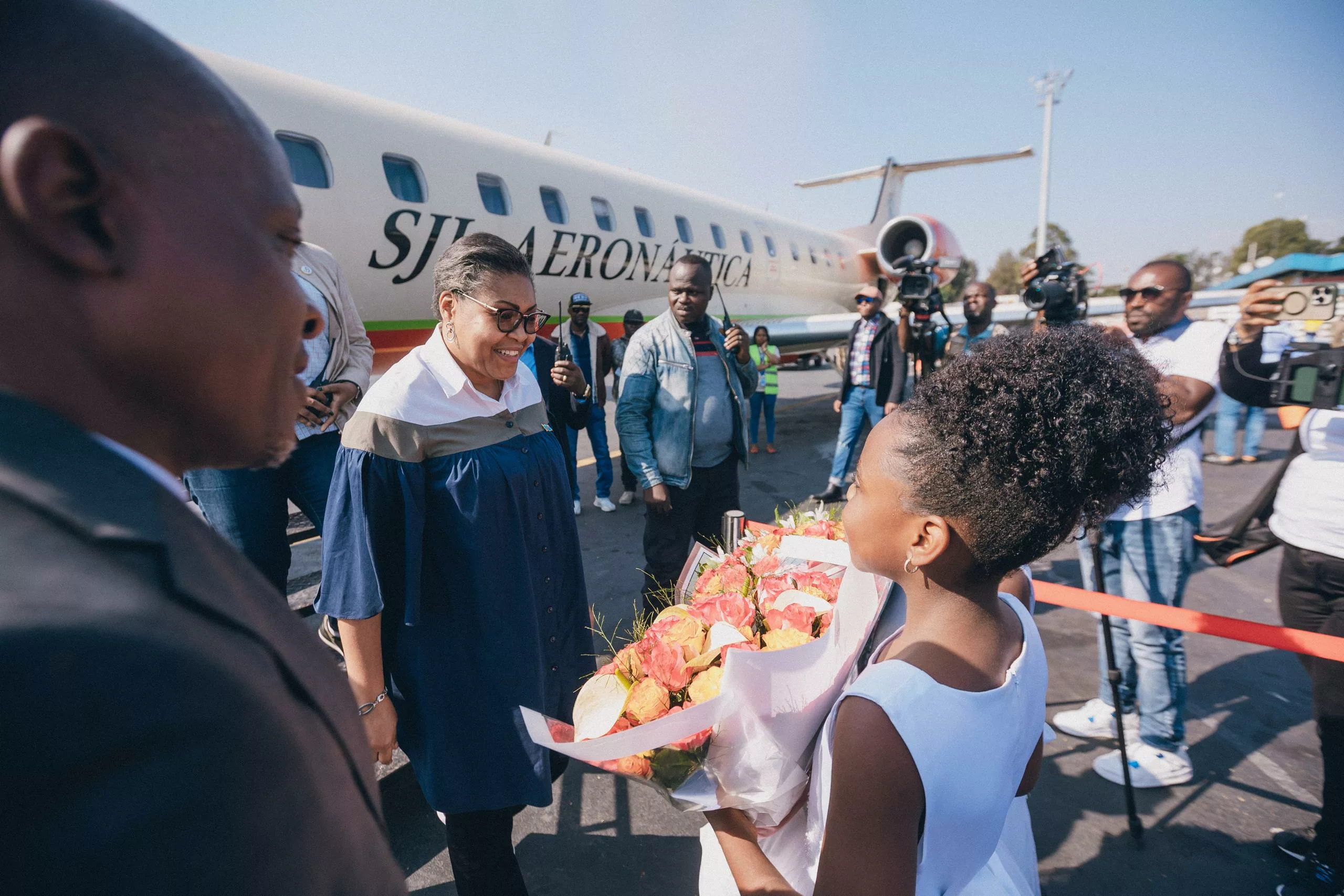 Arrivée de la Première Ministre Judith Suminwa à Goma