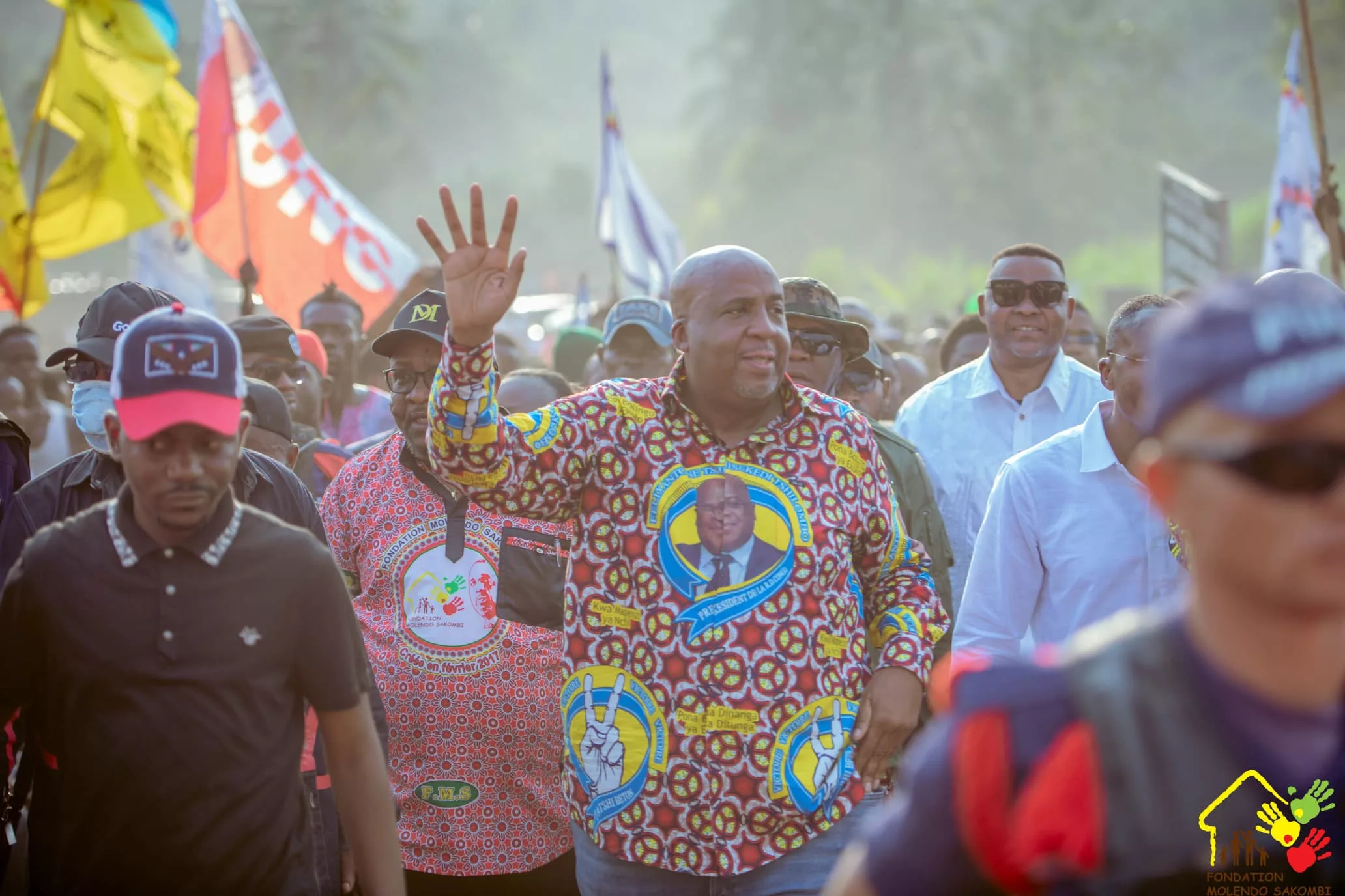 Arrivée du Ministre Aimé Molendo Sakombi à Lisala le chef-lieu de la province de la Mongala