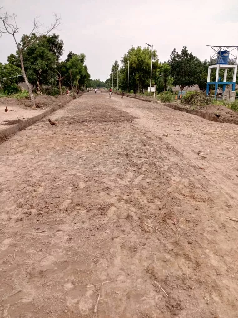 État de la route Kananga-Kabeya Kamuanga via Dibaya dans la région du Kasaï.