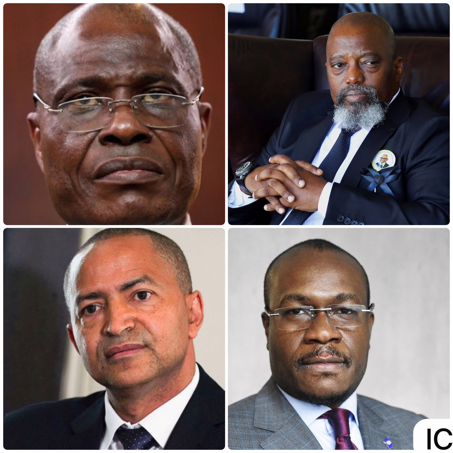 Les opposants Martin Fayulu, Joseph Kabila, Moïse Katumbi et Delly Sesanga.(Montage photo Stanys Bujakera)