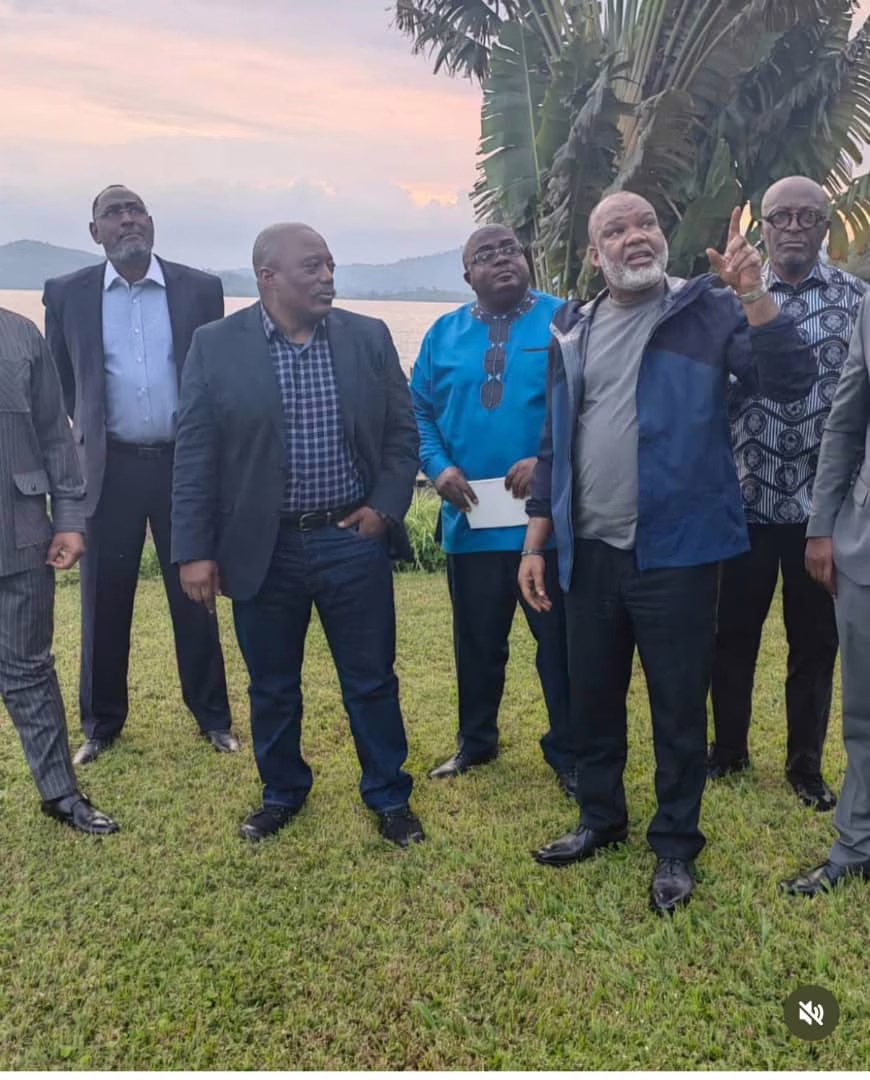 L'ancien président Congolais Joseph Kabila et l'ancien président de la CENI Corneille Nangaa à Goma