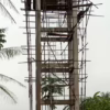 Un château d'eau en chantier dans le territoire de Demba dans le Kasaï-Central