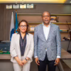 Le Président de la CENI Denis Kadima et Madame Emna ZGHONDA ENGUELEGUELE, experte en processus électoraux et en inclusion dans les consultations électorales pour l’égalité des genres.