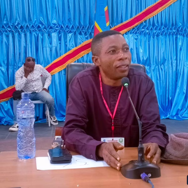 Albert Kuingu Secrétaire exécutif du Conseil régionale des ONG du Grand Kasaï.