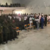 Quelques éléments des FARDC au centre culturel de l'Académie militaire de Kananga
