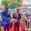 Le Président de la Commission Électorale Nationale Indépendante Denis Kadima en train d'inaugurer le bâtiment administratif de la CENI au Kongo-Central.