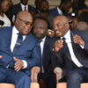 Sourire légendaire entre Félix Tshisekedi et Joseph Kabila pour la cérémonie de prestation de serment du premier en janvier 2019 au palais de la nation.