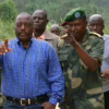 Joseph Kabila accompagné d'un officier Supérieur des FARDC