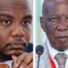 De gauche à droite Le Président du Conseil supérieur de l’audiovisuel et de la communication Christian Bosembe et le président de l'union nationale de la presse du Congo Kamanda wa Kamanda Muzembe