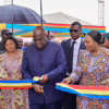 Le Président de la République démocratique du Congo en train d'inaugurer le village du Congrès à Kolwezi