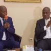 De gauche à droite L'ancien premier ministre Adolphe Muzito et le président de l'Ecidé Martin Fayulu