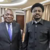 Firmin Mvonde, procureur général près la cour de cassation et le ministre de la justice Constant Mutamba