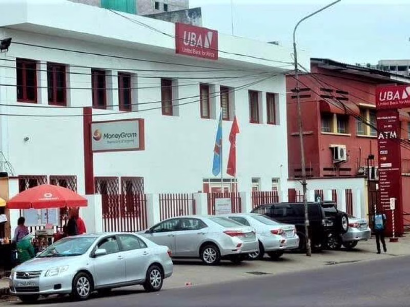 Le siège de la banque UBA à Kinshasa