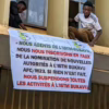 Les étudiants revendiquant à l'ISTM Bukavu