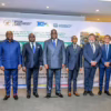 Au milieu le Président de la République démocratique du Congo Félix Tshisekedi