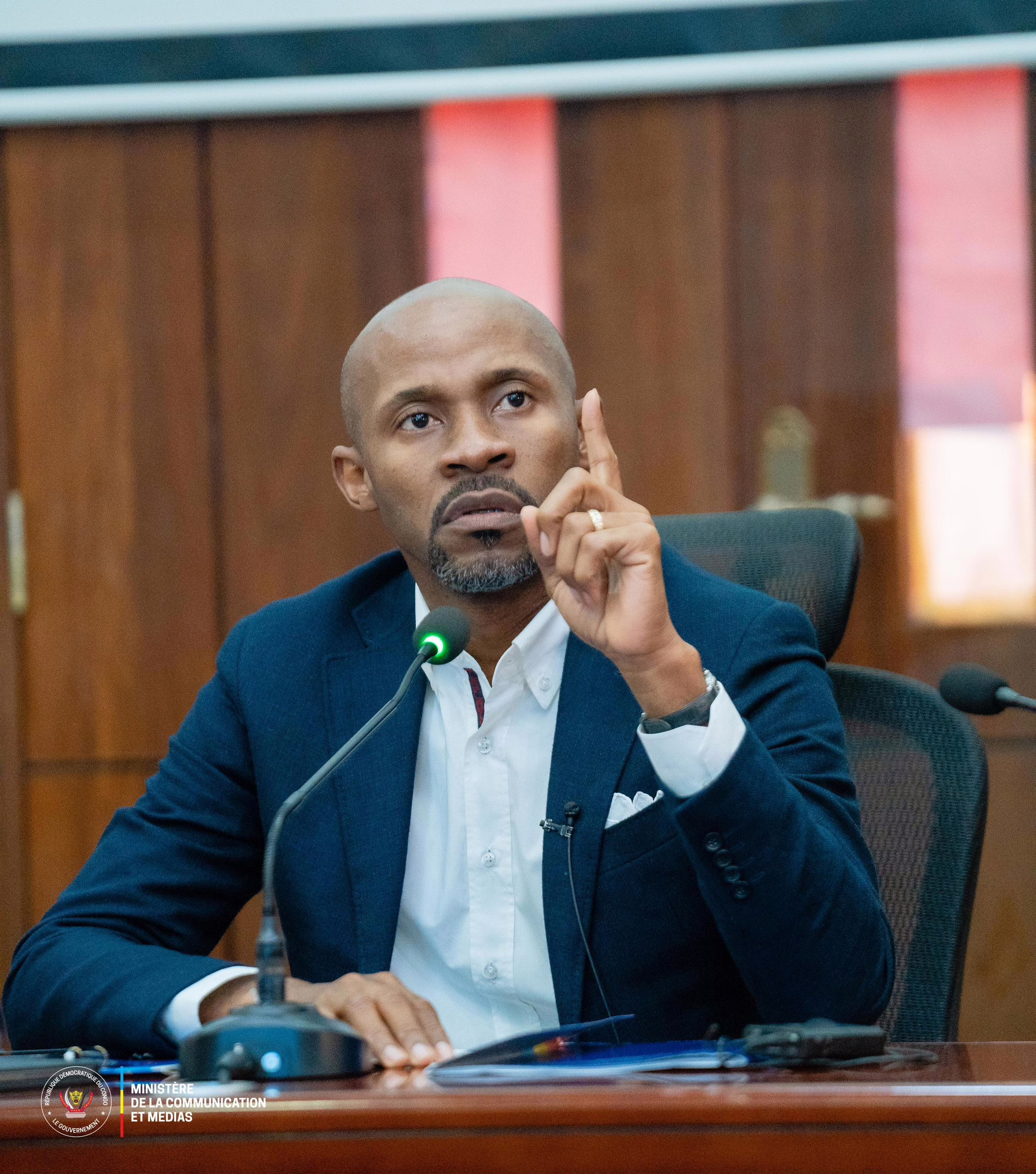 Patrick Muyaya Katembwe Ministre RD Congolais de la communication et médias, porte-parole du gouvernement.