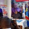 Le Président du mouvement du renouveau et député national honoraire Clément Kanku Bukasa en conférence de presse
