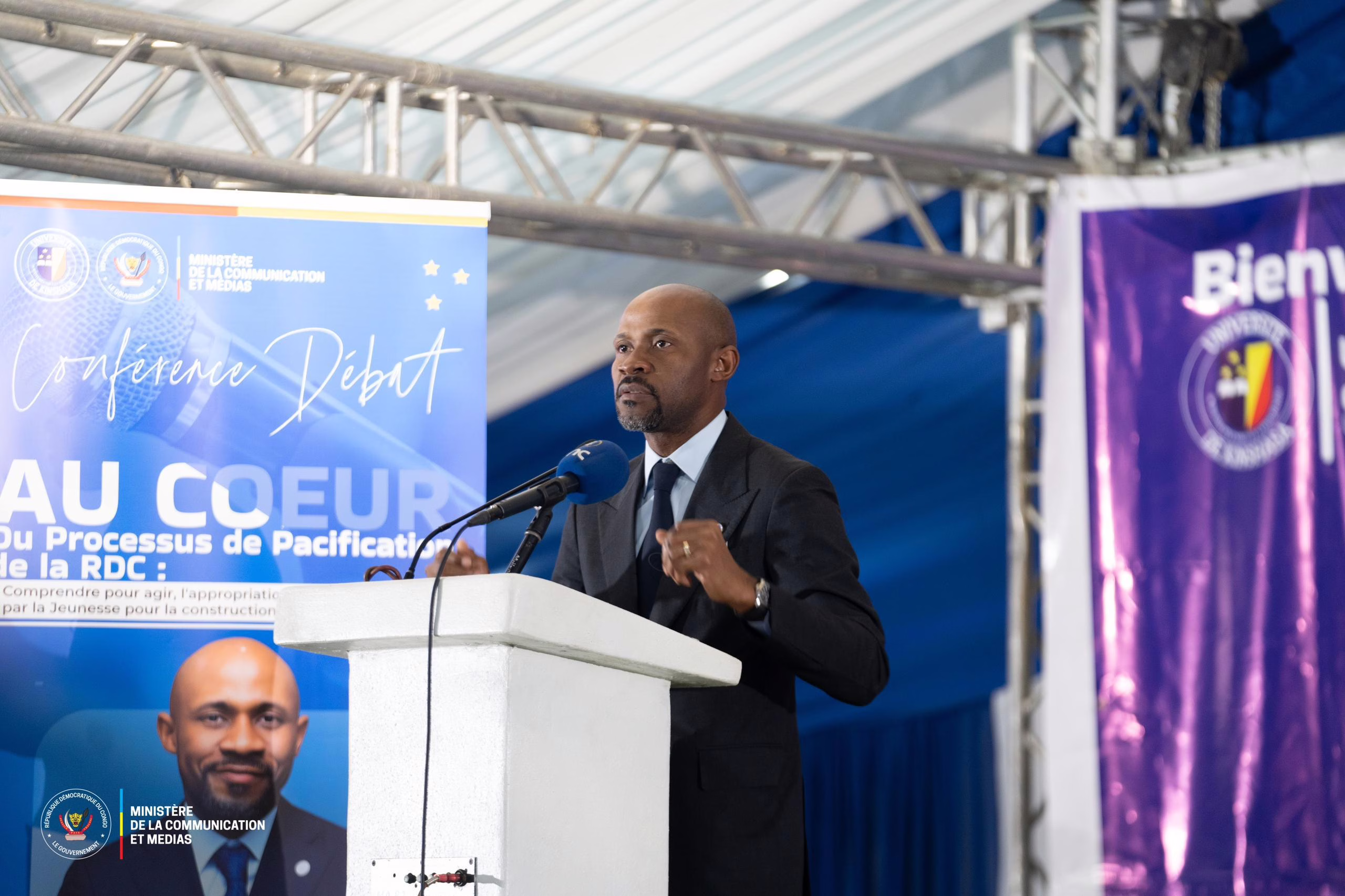 Patrick Muyaya Ministre de la communication et médias porte-parole du gouvernement